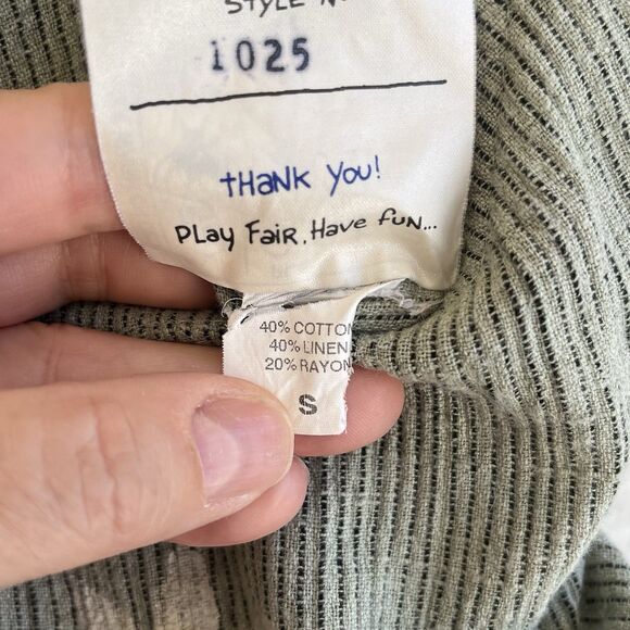 Play Alegre Womens Sleeveless Maxi Dress Size S Green Hand Painted Art To Wear - Picture 10 of 12